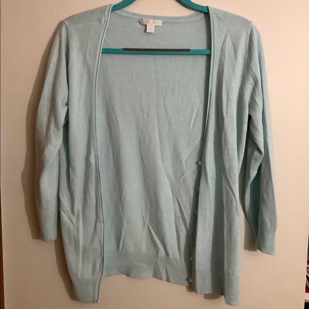 Teal cardigan